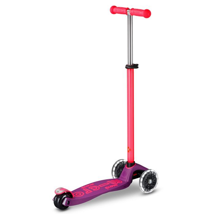 Самокат Micro Maxi Deluxe Neon LED" Ультра рожевий" (MMD233) изображение 3