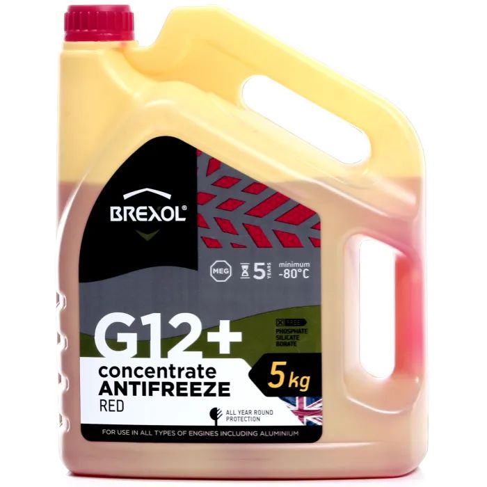 Антифриз BREXOL RED CONCENTRATE G12+ (-80C) 5kg (antf-027)