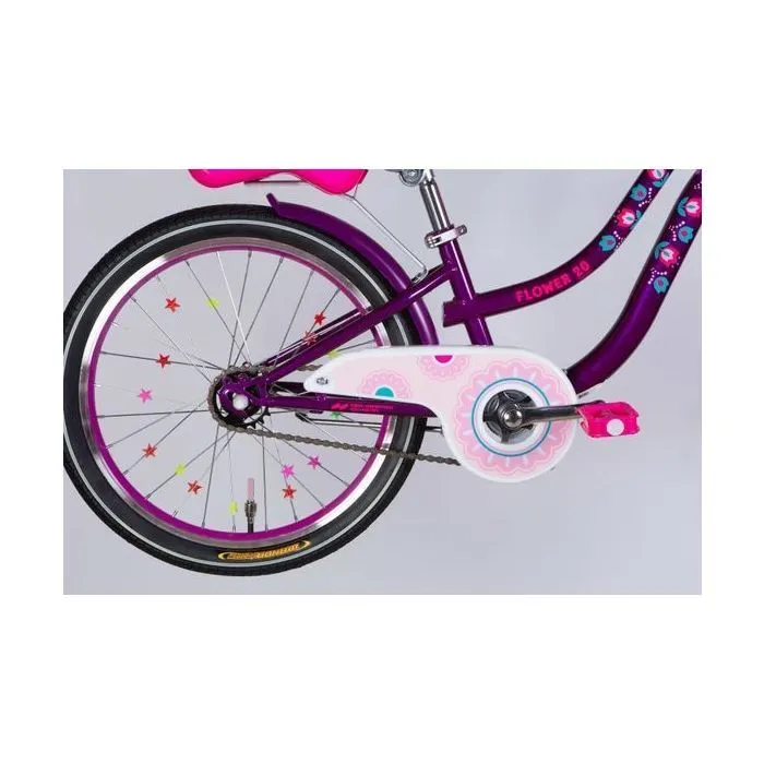 Велосипед Formula 20" Kid FLOWER PREMIUM BH рама-10" ST 2026 фіолетовий (OPS-FRK-20-245) изображение 6