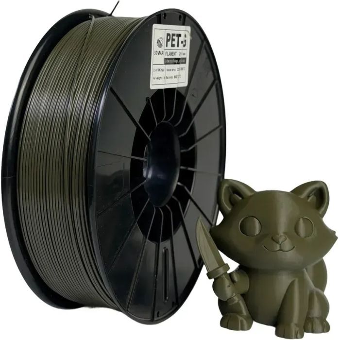 Пластик для 3D-принтера 3Dway PET-G 1.75 mm, 1 kg Khaki (7654567876545678)