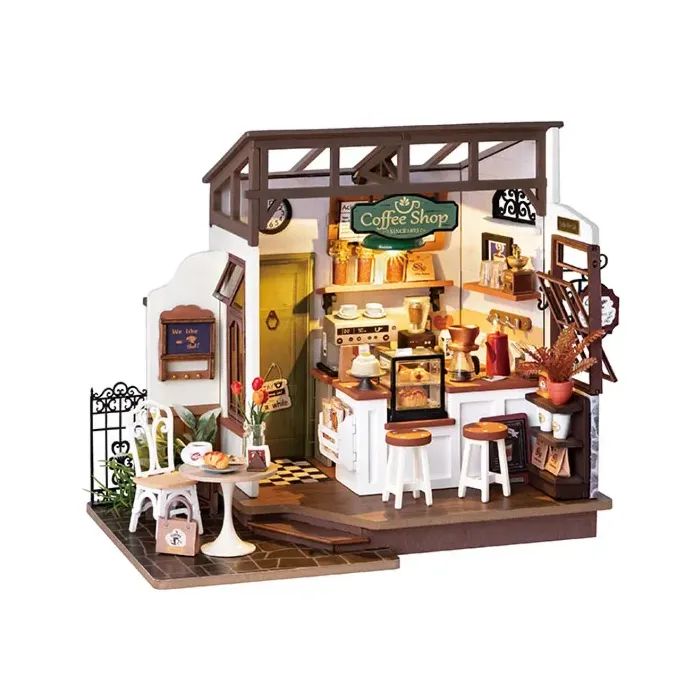 Конструктор Robotime Rolife деревянный 3D Кафе "Slow Life (DG162)