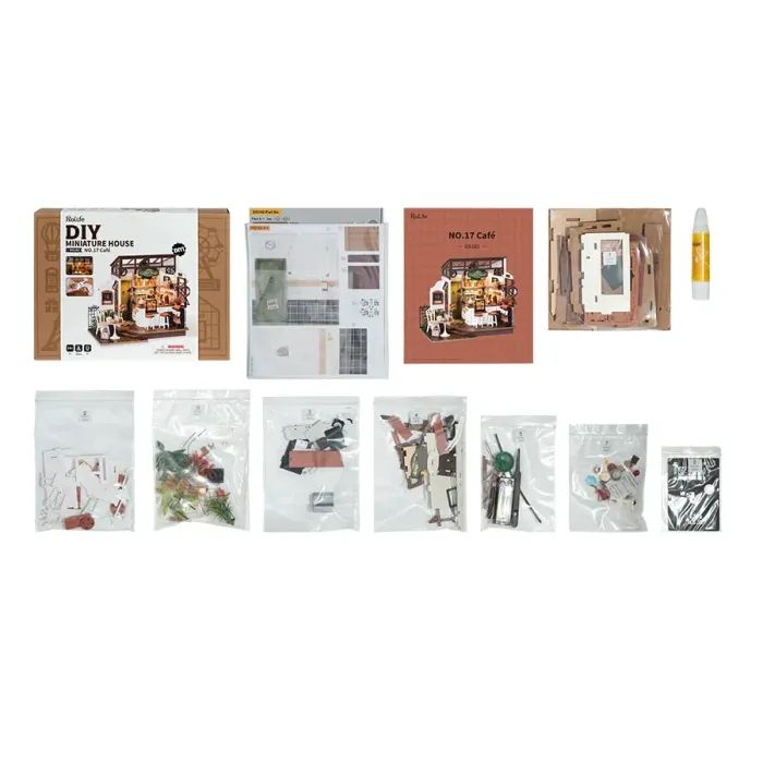 Конструктор Robotime Rolife деревянный 3D Кафе "Slow Life (DG162) изображение 2