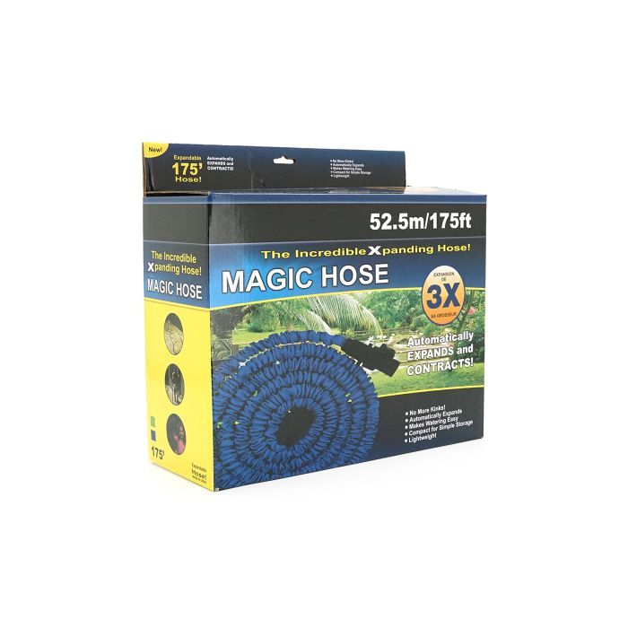 Поливочный шланг Voltronic KY-520B, 17.5-52.5м/175ft, + распылитель, насадка на кран, Blue, Box (KY-520B) изображение 2