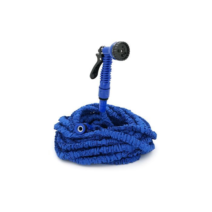 Поливочный шланг Voltronic KY-520B, 17.5-52.5м/175ft, + распылитель, насадка на кран, Blue, Box (KY-520B) изображение 3