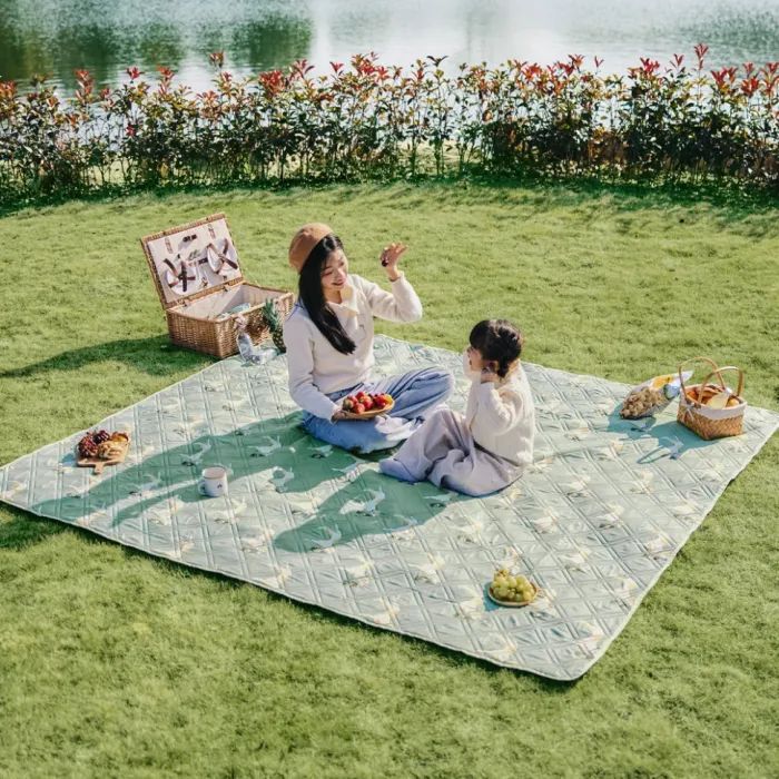 Туристический коврик Naturehike для пікніка CNK2350WS010 210х240 см блакитний із принтом (6976507661645) изображение 4
