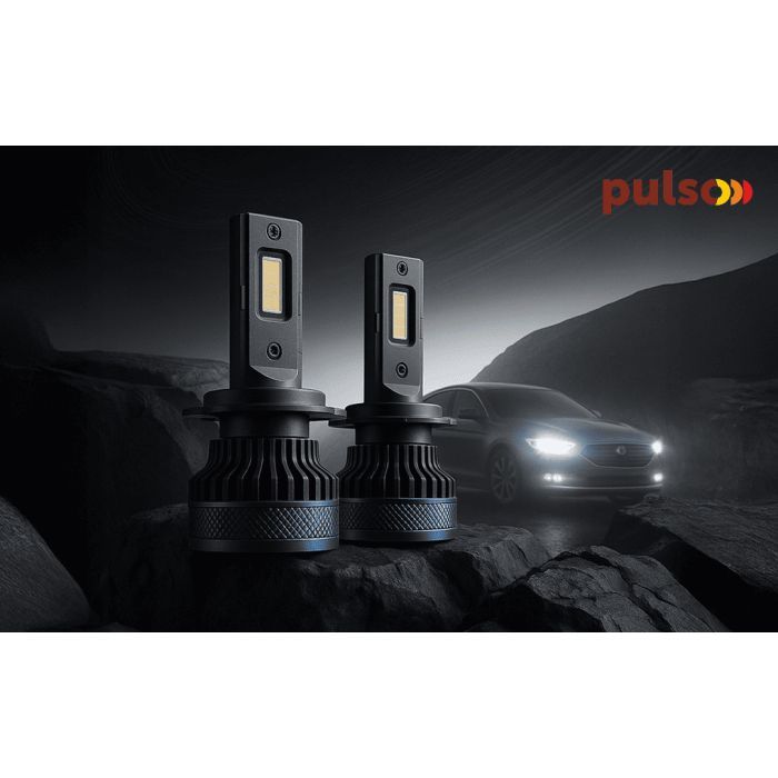 Автолампа PULSO LED-chips 3570 CSP/9-30V/2*65W/13000Lm/6000k (LC3-H4) изображение 3