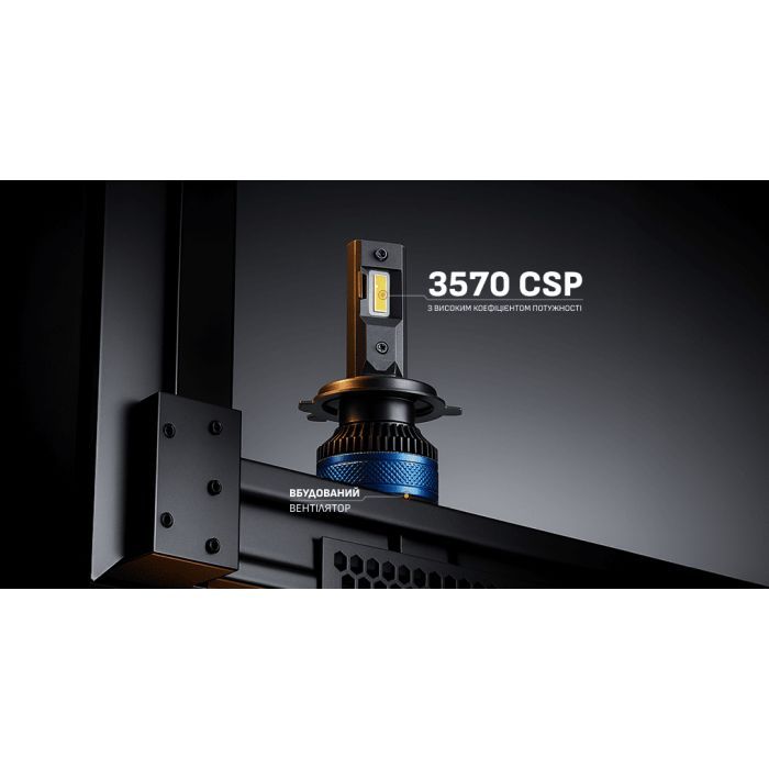 Автолампа PULSO LED-chips 3570 CSP/9-30V/2*65W/13000Lm/6000k (LC3-H4) изображение 4