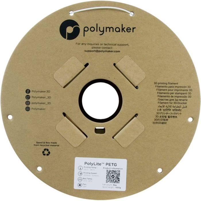 Пластик для 3D-принтера Polymaker PETG POLYLITE 1,75mm 1kg ELECTRIC BLUE (PB01042) зображення 2