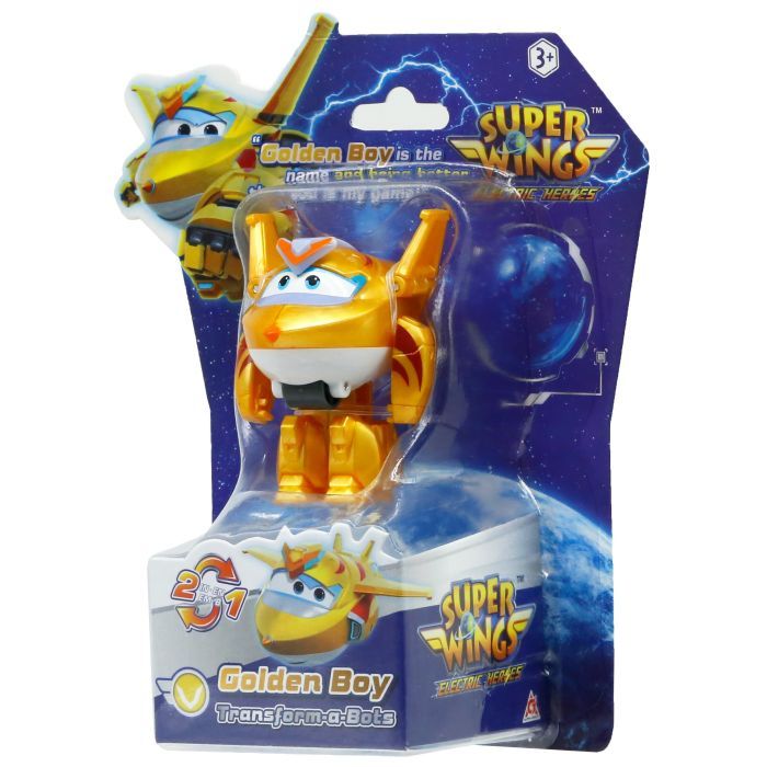 Фигурка Super Wings трансформер Transform-a-Bots Золотой Мальчик (Golden Boy) (EU780031) изображение 5