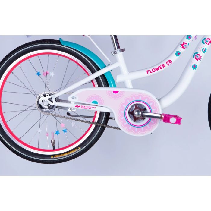 Велосипед Formula 20" Kid FLOWER PREMIUM BH рама-10" ST 2026 фіолетовий (OPS-FRK-20-245) изображение 7
