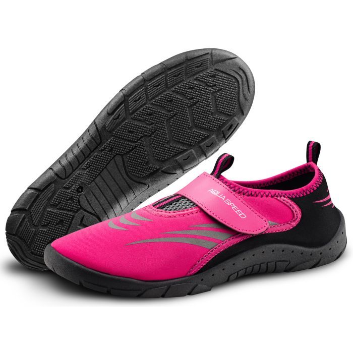 Аквашузы Aqua Speed Aqua Shoe Model 642-27C рожевий, сірий, чорний 38 (5908217676221)