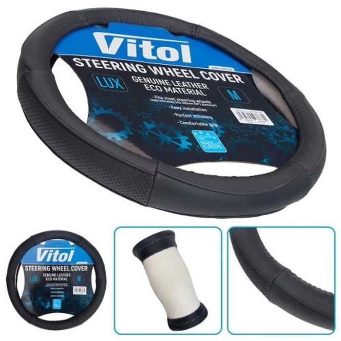 Чохол на руль VITOL M чорн (VLOD-CL102 BK M) зображення 2
