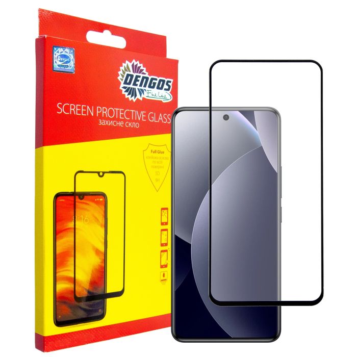Стекло защитное Dengos Super-D Full Glue Xiaomi Redmi Note 15 Pro 5G Black (TGFG-SD-10)