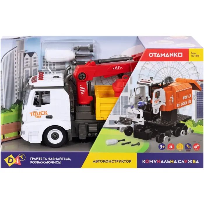 Конструктор Otamanko АВТОКОНСТРУКТОР Мусоровоз-погрузчик (YW9082E) изображение 3