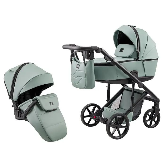 Коляска Adamex 2 в 1 Dolce Eco SA-15 рожева пудра (681945)