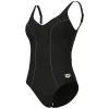 Купальник Arena Clip Back Swimsuit Solid B 010651-510 чорний, білий 46 (3468337746379) изображение 6
