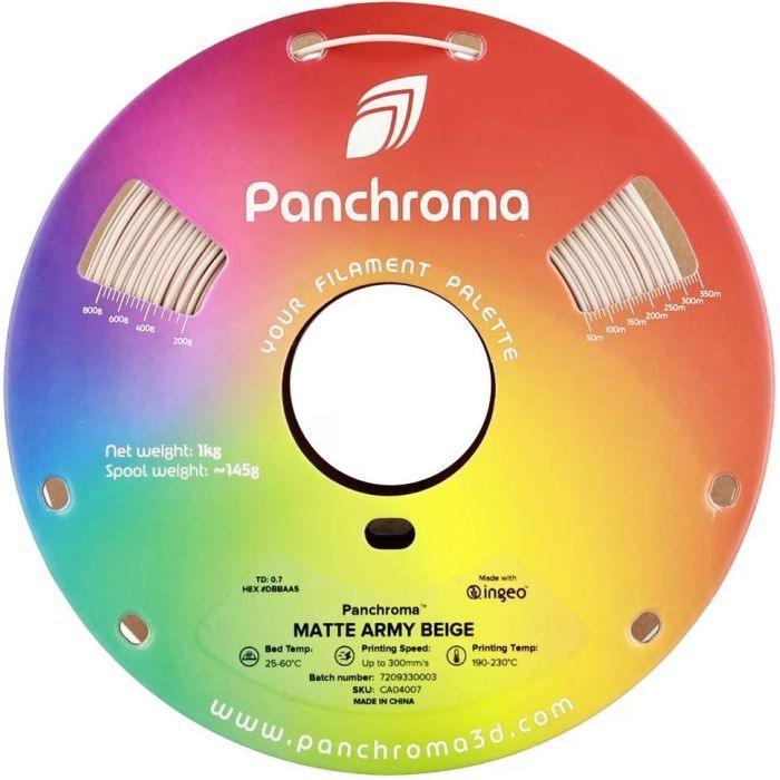 Пластик для 3D-принтера Polymaker PLA PANCHROMA MATTE 1,75mm 1kg COTTON WHITE (CA04016) изображение 2