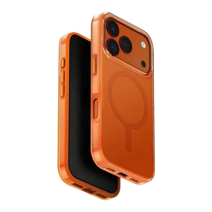 Чехол для мобильного телефона Uniq iPhone 17 Pro Clario Magclick Charging orange (8886463694817) изображение 3