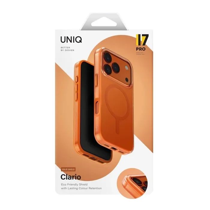 Чехол для мобильного телефона Uniq iPhone 17 Pro Clario Magclick Charging orange (8886463694817) изображение 5