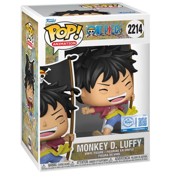 Фігурка Funko Pop серії Великий куш - Луффі з прапором (91970) зображення 2