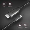 Кабель мультимедийный USB-C to HDMI M 1.8m black AXAGON (RVC-HI2MC) изображение 3