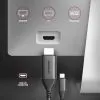 Кабель мультимедійний USB-C to HDMI M 1.8m black AXAGON (RVC-HI2MC) зображення 5
