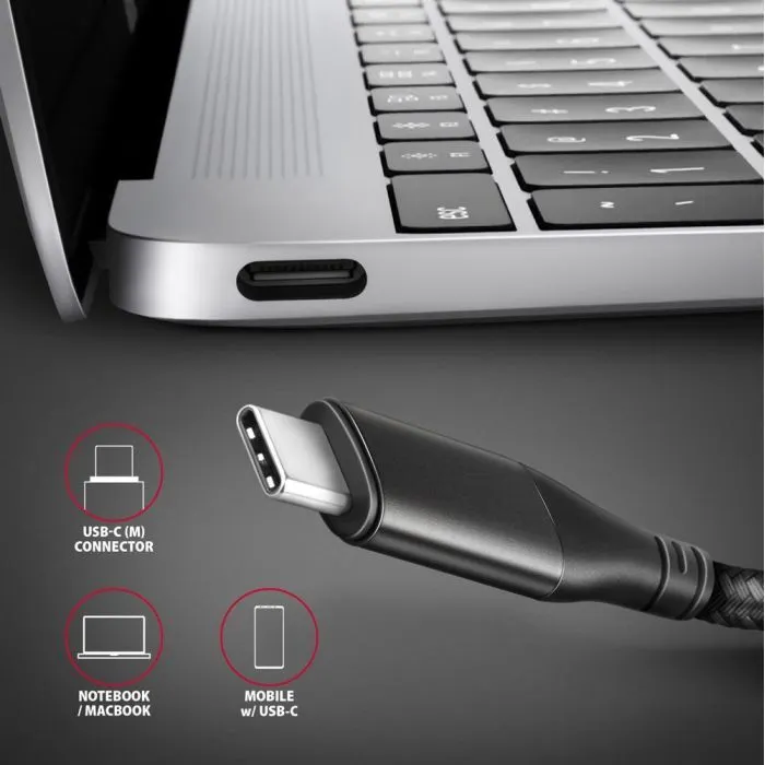 Кабель мультимедійний USB-C to HDMI M 1.8m black AXAGON (RVC-HI2MC) зображення 8