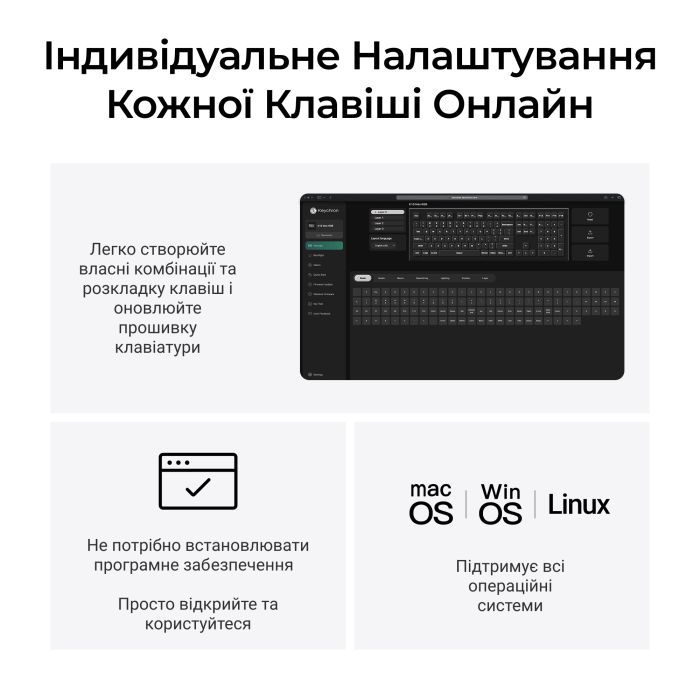 Клавіатура Keychron K10 Max Keychron Super Banana Switch RGB UA Black (K10M-H4-UA) зображення 11