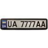 Рамка номерного знака CarLife чорна глянцева (NH430)