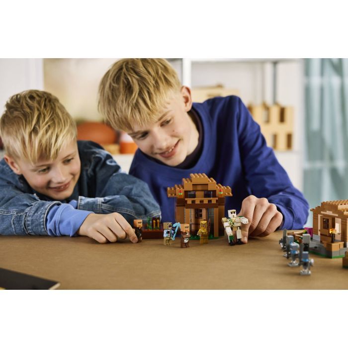 Конструктор LEGO Minecraft Нападение вызывателя на деревню (21596) изображение 12