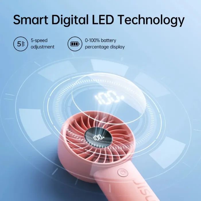 Вентилятор Jisulife Handheld Fan Life 4 (3600mAh) Grey зображення 10
