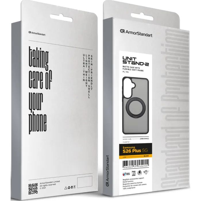 Чехол для мобильного телефона Armorstandart Unit Stand2 Samsung S26 Plus 5G Black (ARM89462) изображение 6