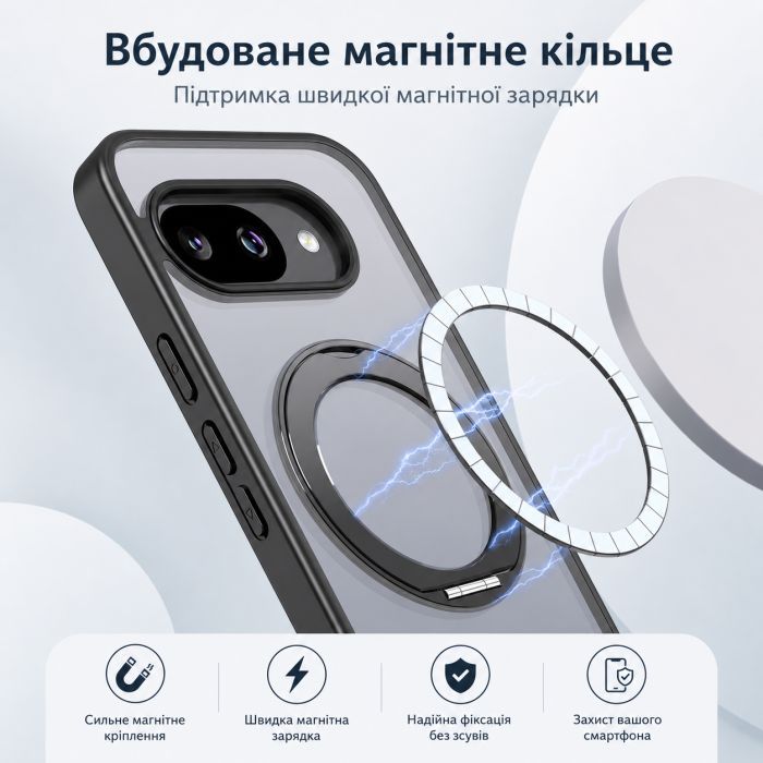 Чехол для мобильного телефона BeCover Aura Fold Google Pixel 9a Black (715665) изображение 7