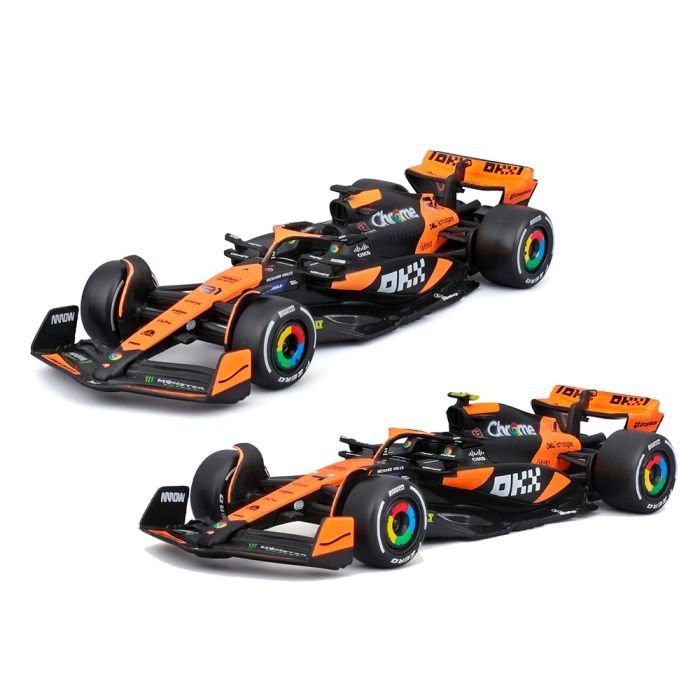 Масштабная модель автомобиля Bburago Автомодель - McLaren F1 MCL38 (2024), 1:43 (18-38214)
