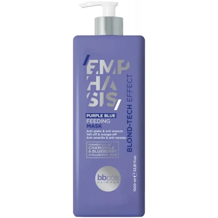 Маска для волос BBcos Emphasis Blond-Tech Effect Purple Blue Feeding Mask 1000 мл (8051566449866)