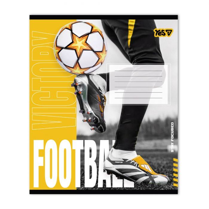 Тетрадь Yes Football energy А5 24 листов линия (768799) изображение 2