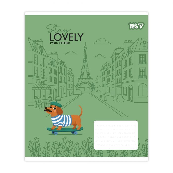Зошит Yes Stay lovely А5 12 аркушів коса лінія (768767) зображення 2
