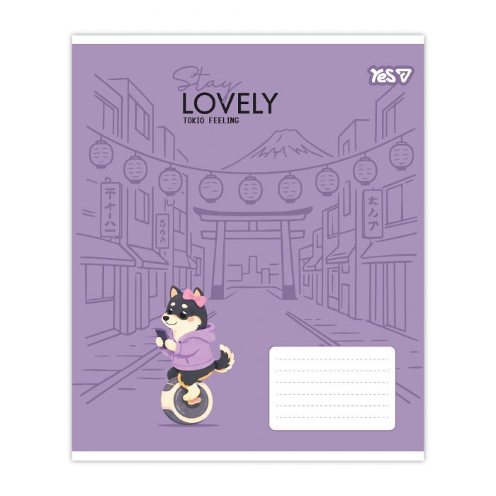 Зошит Yes Stay lovely А5 12 аркушів коса лінія (768767) зображення 6