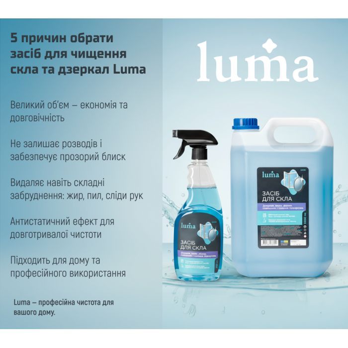 Засіб для миття скла Luma 5 л (LM-50) зображення 7
