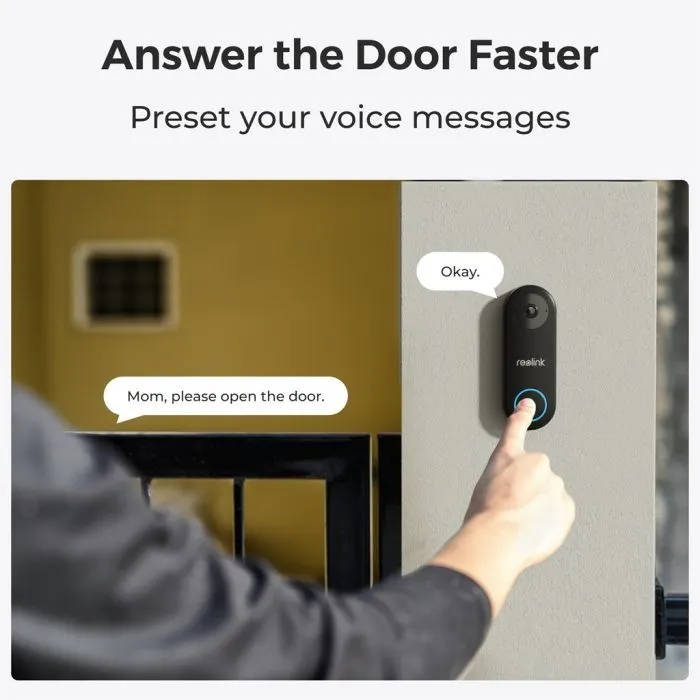 Дверной звонок Reolink Video Doorbell PoE (D340P) изображение 5