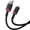 Дата кабель USB 2.0 AM to Lightning 1.0m 2.4A red+black Baseus (P10377801U01-01) изображение 3