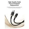 Дата кабель USB 2.0 AM to Lightning 1.0m 2.4A red+black Baseus (P10377801U01-01) изображение 5