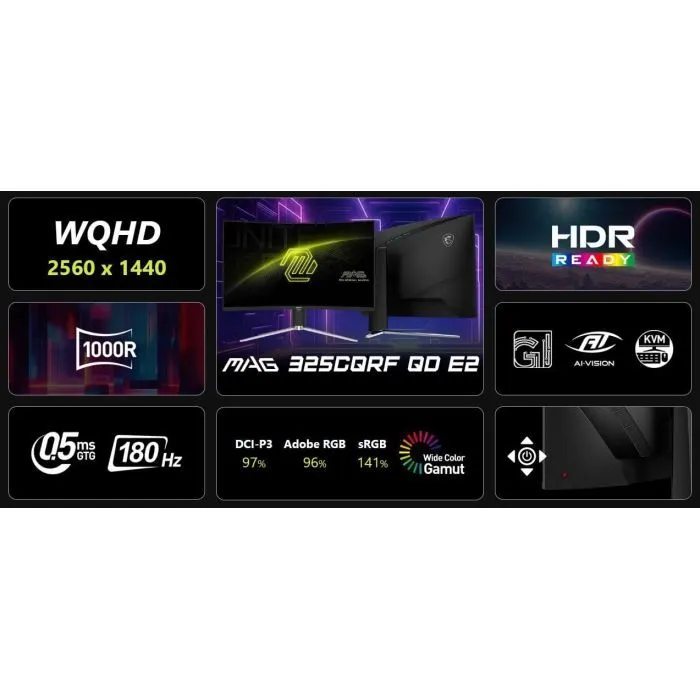 Монитор MSI MAG 325CQRF QD E2 изображение 6
