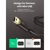 Дата кабель USB 2.0 AM to Mini 5P 3.0m 2A PVC black Ugreen (UGR-10386) изображение 8