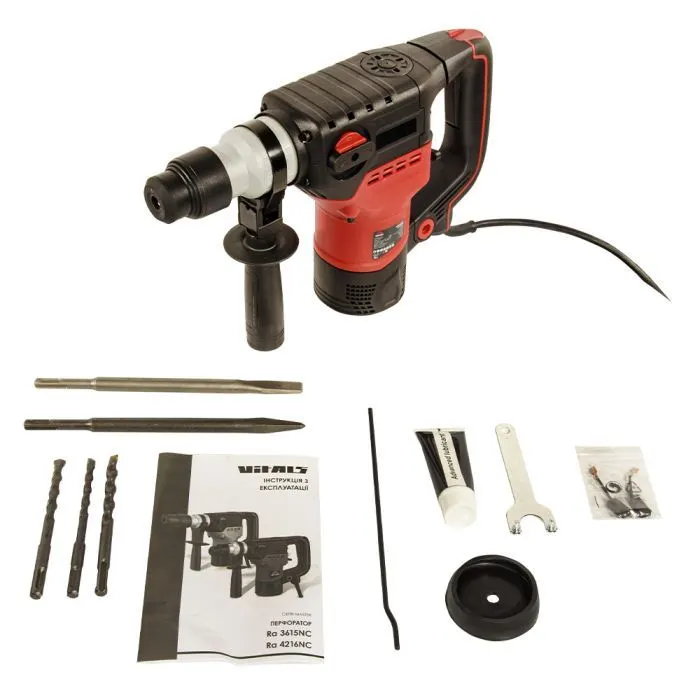 Перфоратор Vitals Master, Ra 3615NC, SDS-plus, 1500W, 6J, кейс (219873) изображение 2