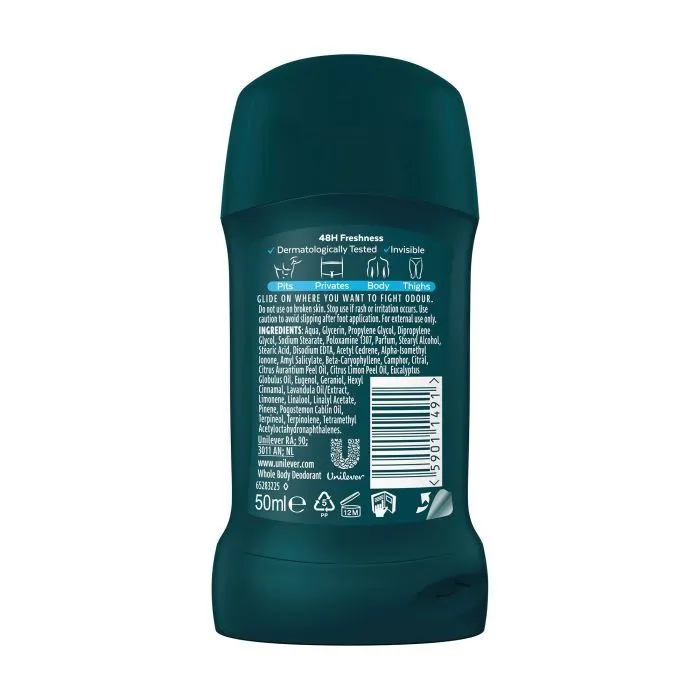 Дезодорант Rexona Men Для всего тела Свежесть океана 50 мл (59011491) изображение 2