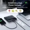 Батарея универсальная Baseus Blade H1 Lite 20000mAh 100W PD QC Black (P10021604123-00) изображение 5