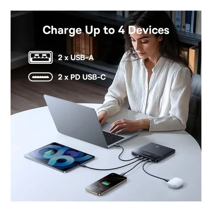 Батарея универсальная Baseus Blade H1 Lite 20000mAh 100W PD QC Black (P10021604123-00) изображение 6