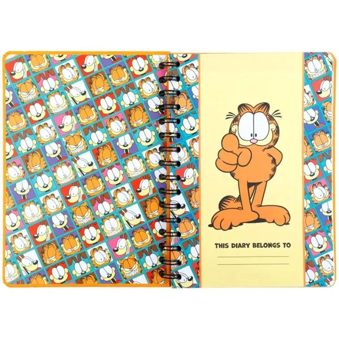 Тижневик Kite дитячий на спіралі Garfield, тверда обкладинка (GF26-438) зображення 2
