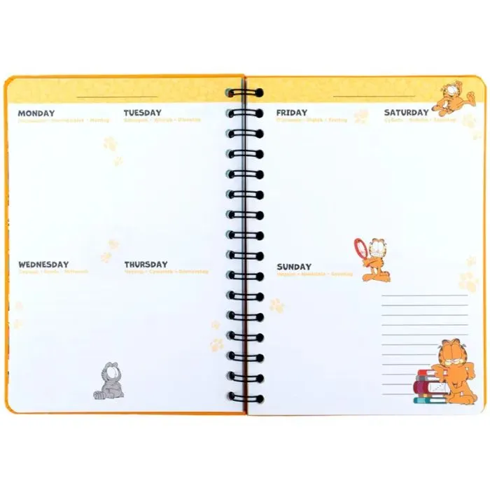 Тижневик Kite дитячий на спіралі Garfield, тверда обкладинка (GF26-438) зображення 6